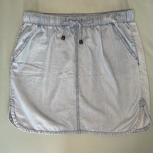 Love, Fire Chambray Mini Skirt Size M